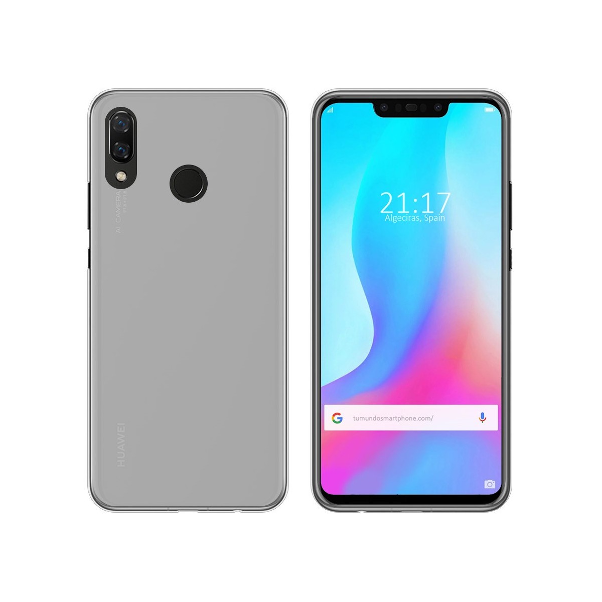 Funda Gel Tpu para Huawei P Smart Plus Color Transparente