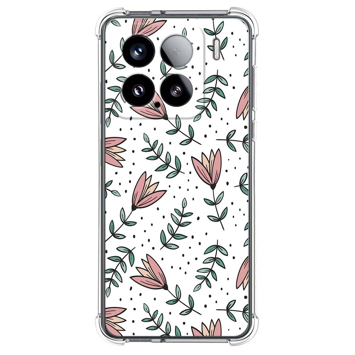 Funda Silicona Antigolpes para Xiaomi 15 5G diseño Flores 01 Dibujos