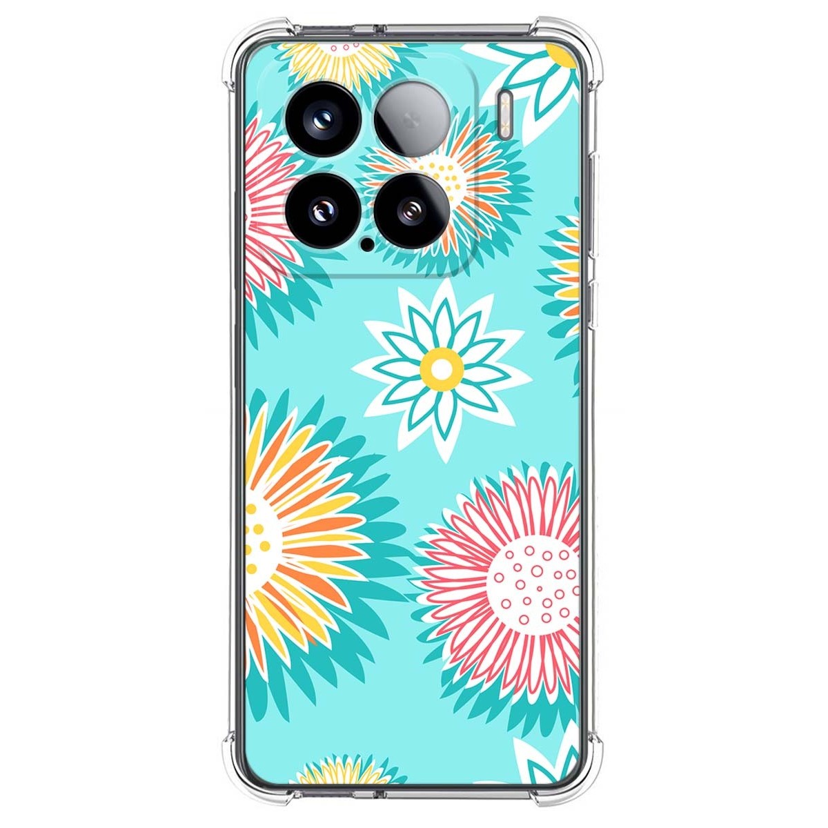 Funda Silicona Antigolpes para Xiaomi 15 5G diseño Flores 05 Dibujos