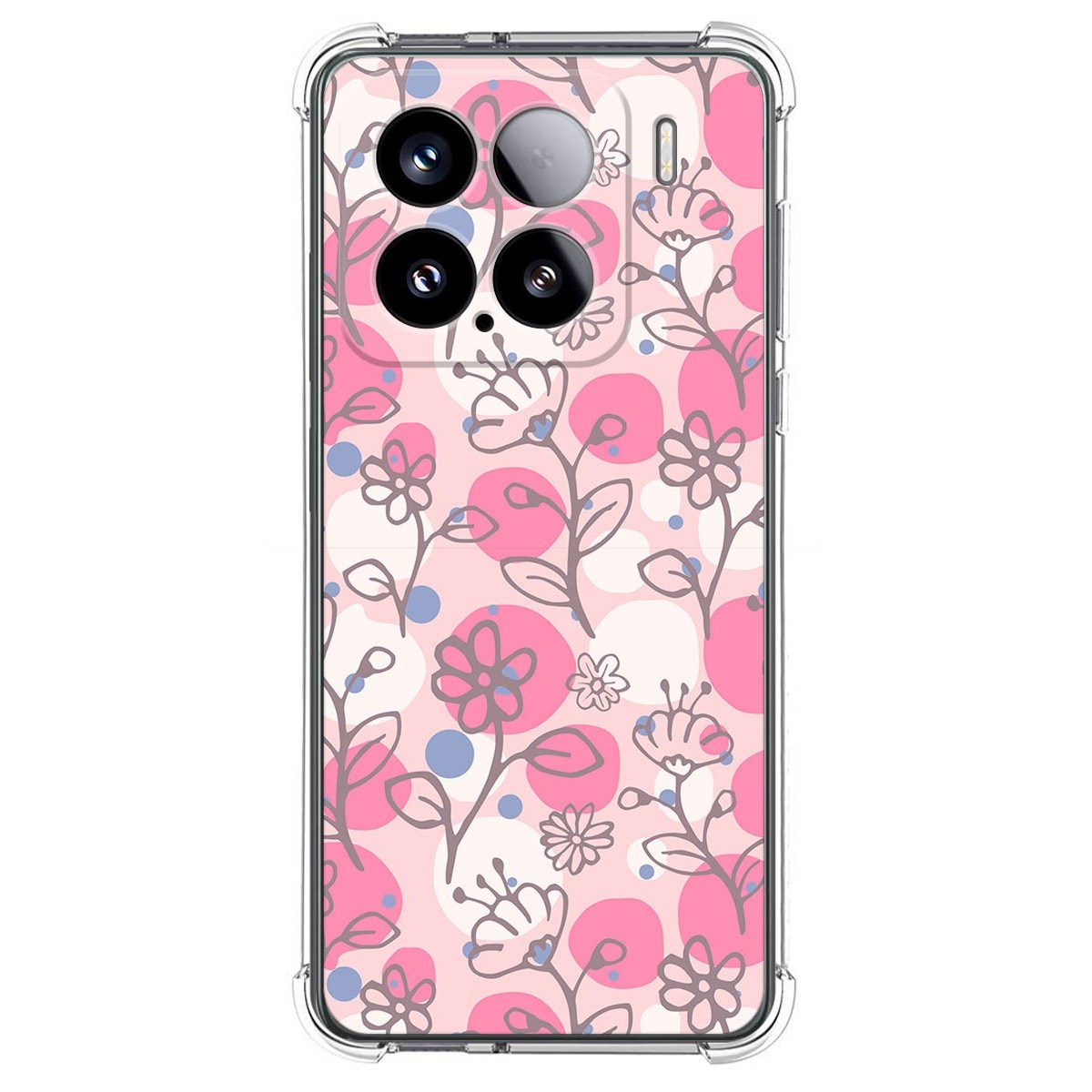 Funda Silicona Antigolpes para Xiaomi 15 5G diseño Flores 07 Dibujos