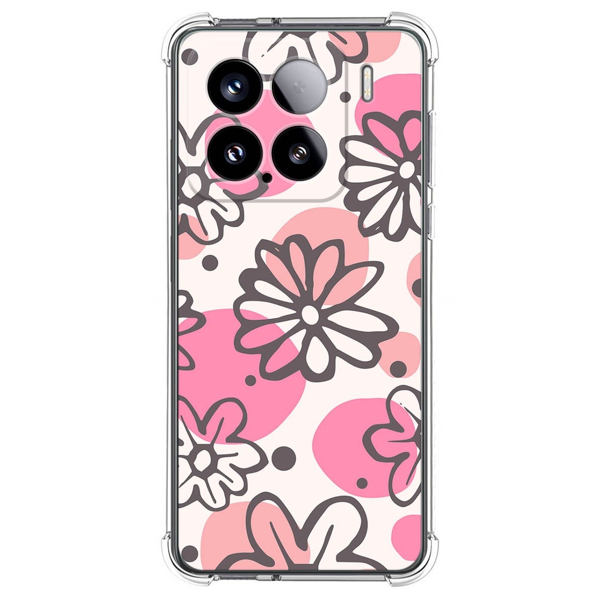 Funda Silicona Antigolpes para Xiaomi 15 5G diseño Flores 09 Dibujos