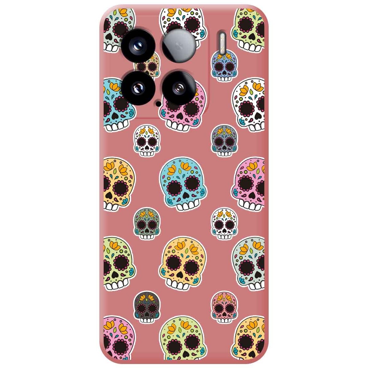 Funda Silicona Líquida Rosa para Xiaomi 15 5G diseño Catrina Dibujos
