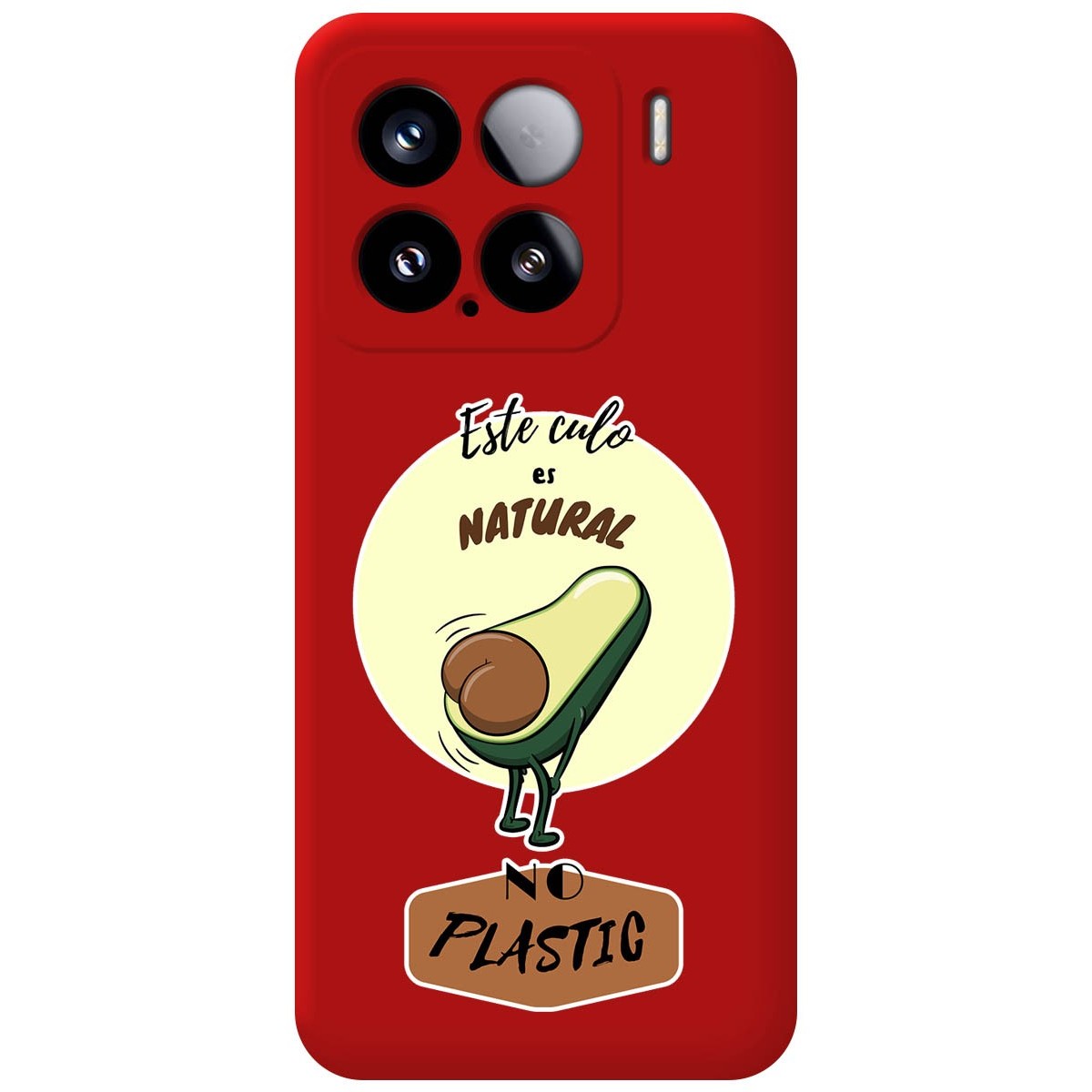 Funda Silicona Líquida Roja para Xiaomi 15 5G diseño Culo Natural Dibujos