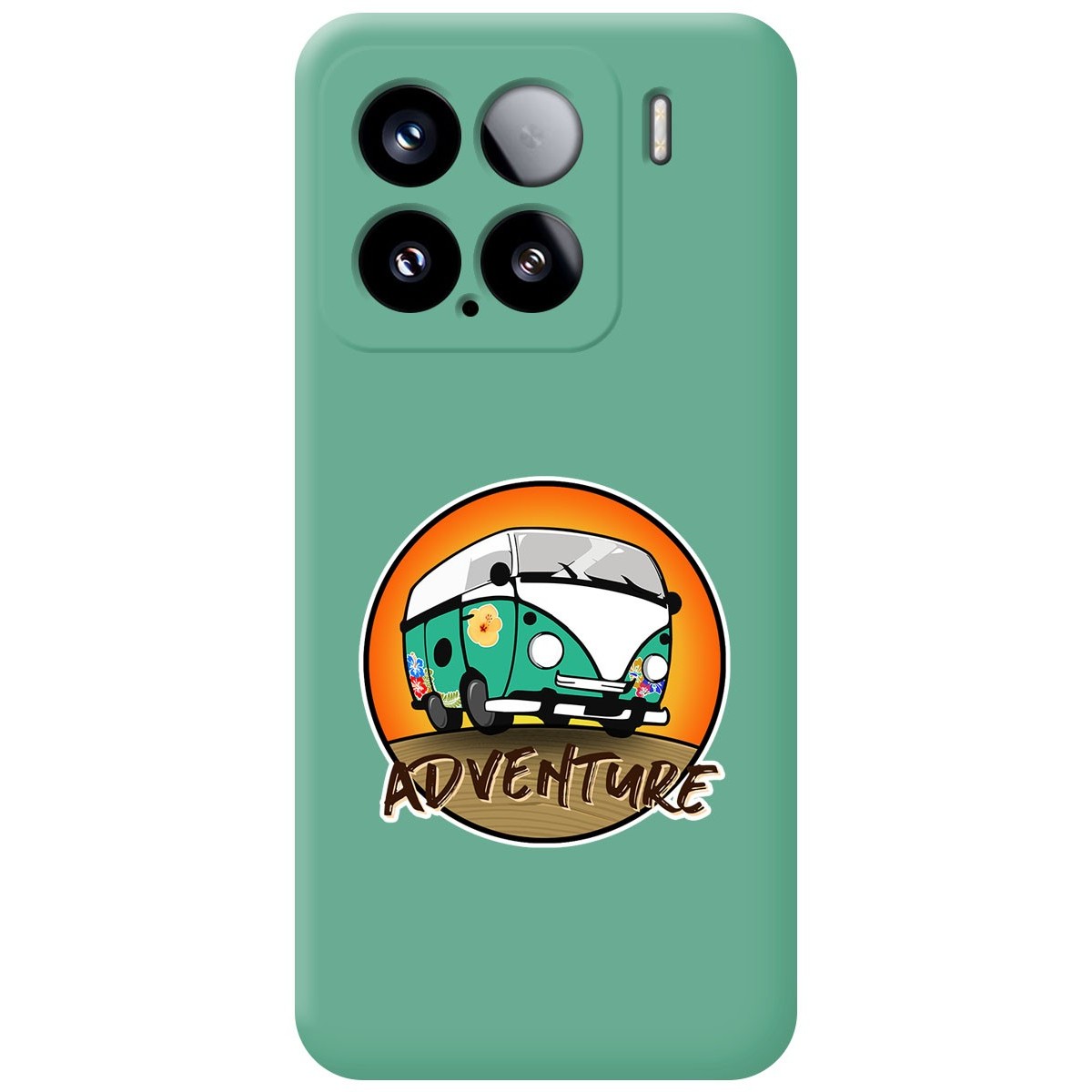 Funda Silicona Líquida Verde para Xiaomi 15 5G diseño Adventure Dibujos