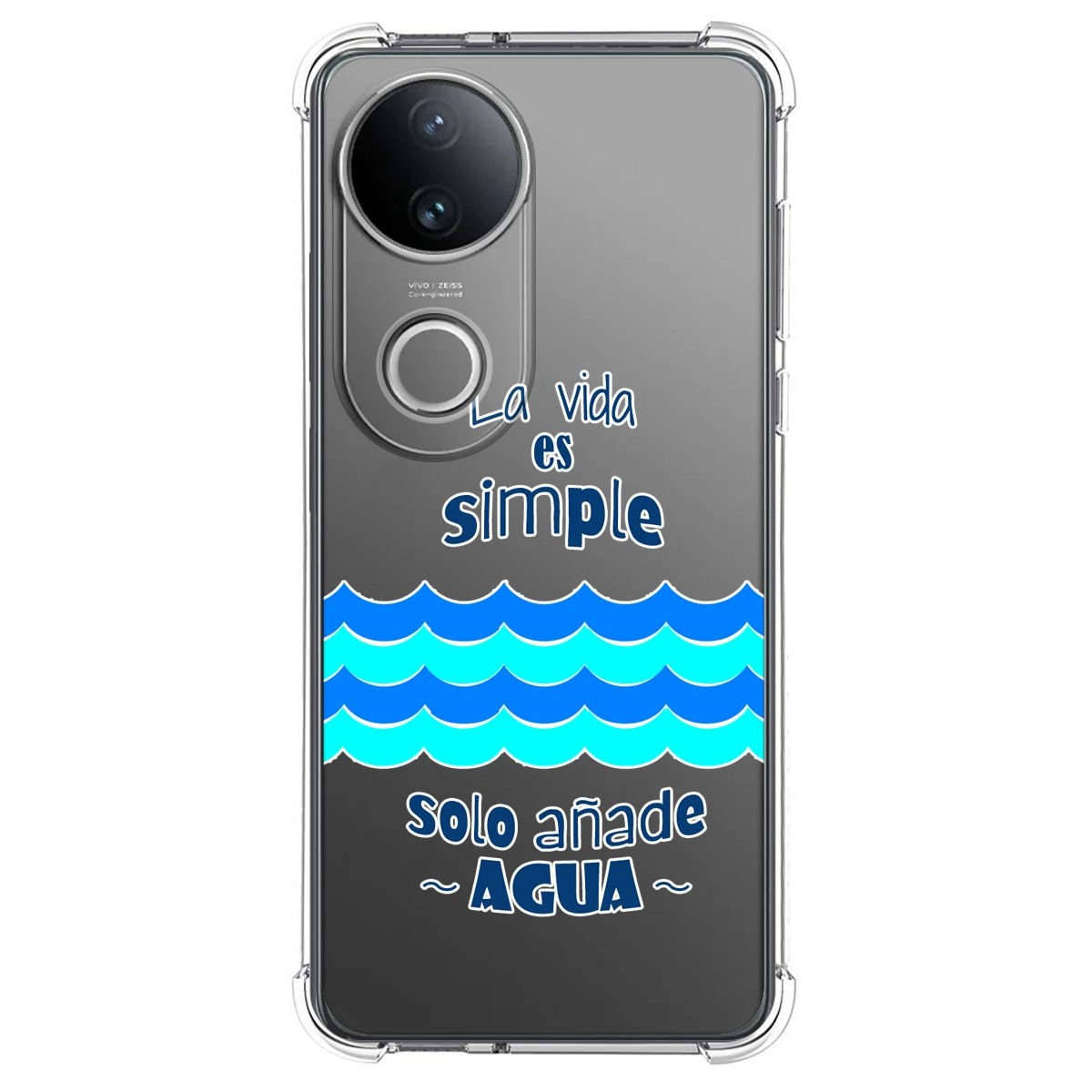 Funda Silicona Antigolpes para Vivo V50 5G diseño Agua Dibujos