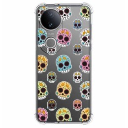 Funda Silicona Antigolpes para Vivo V50 5G diseño Catrina Dibujos