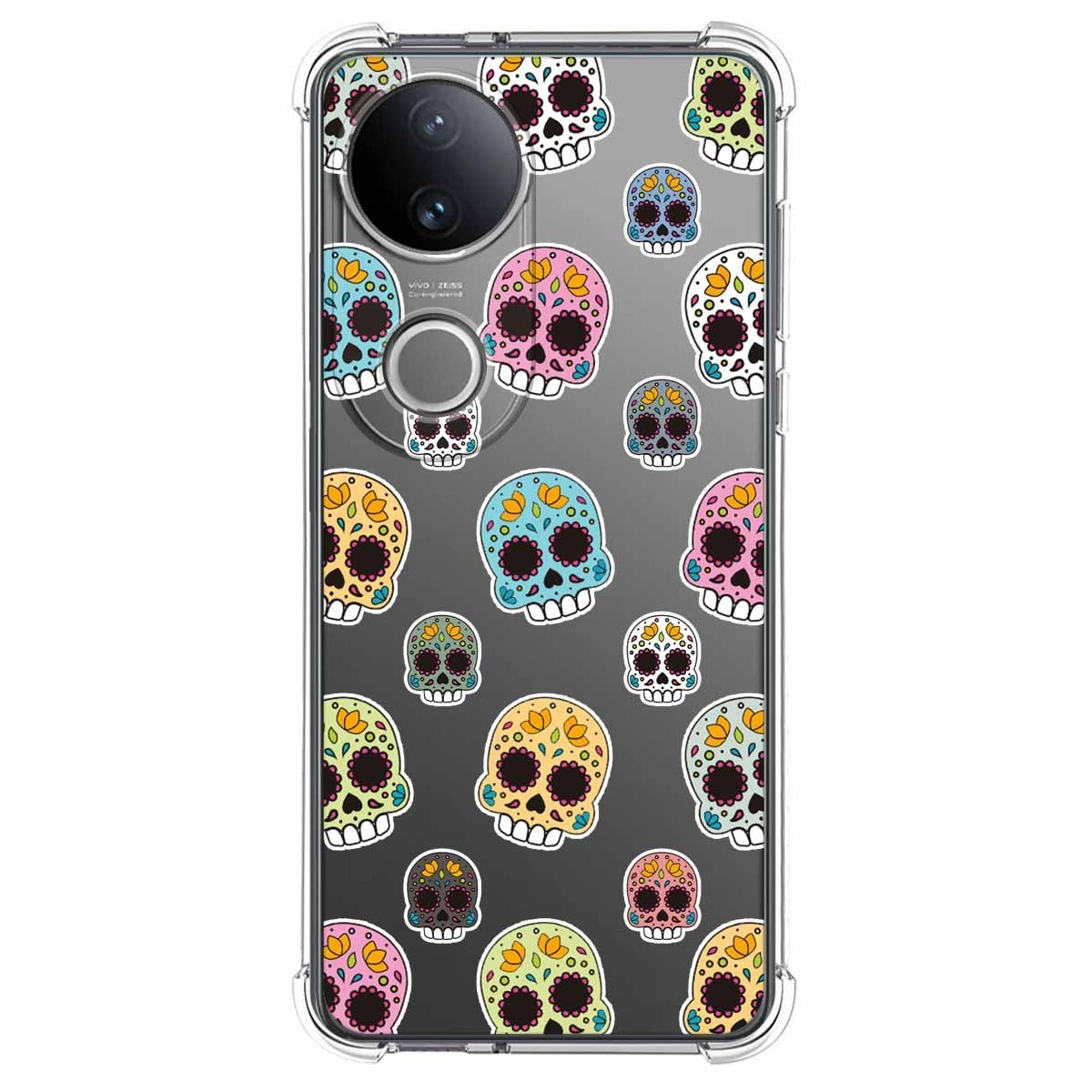 Funda Silicona Antigolpes para Vivo V50 5G diseño Catrina Dibujos