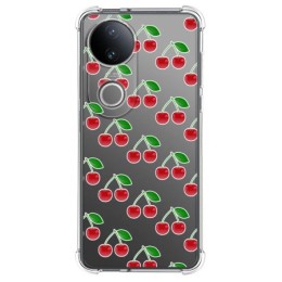 Funda Silicona Antigolpes para Vivo V50 5G diseño Cerezas Dibujos