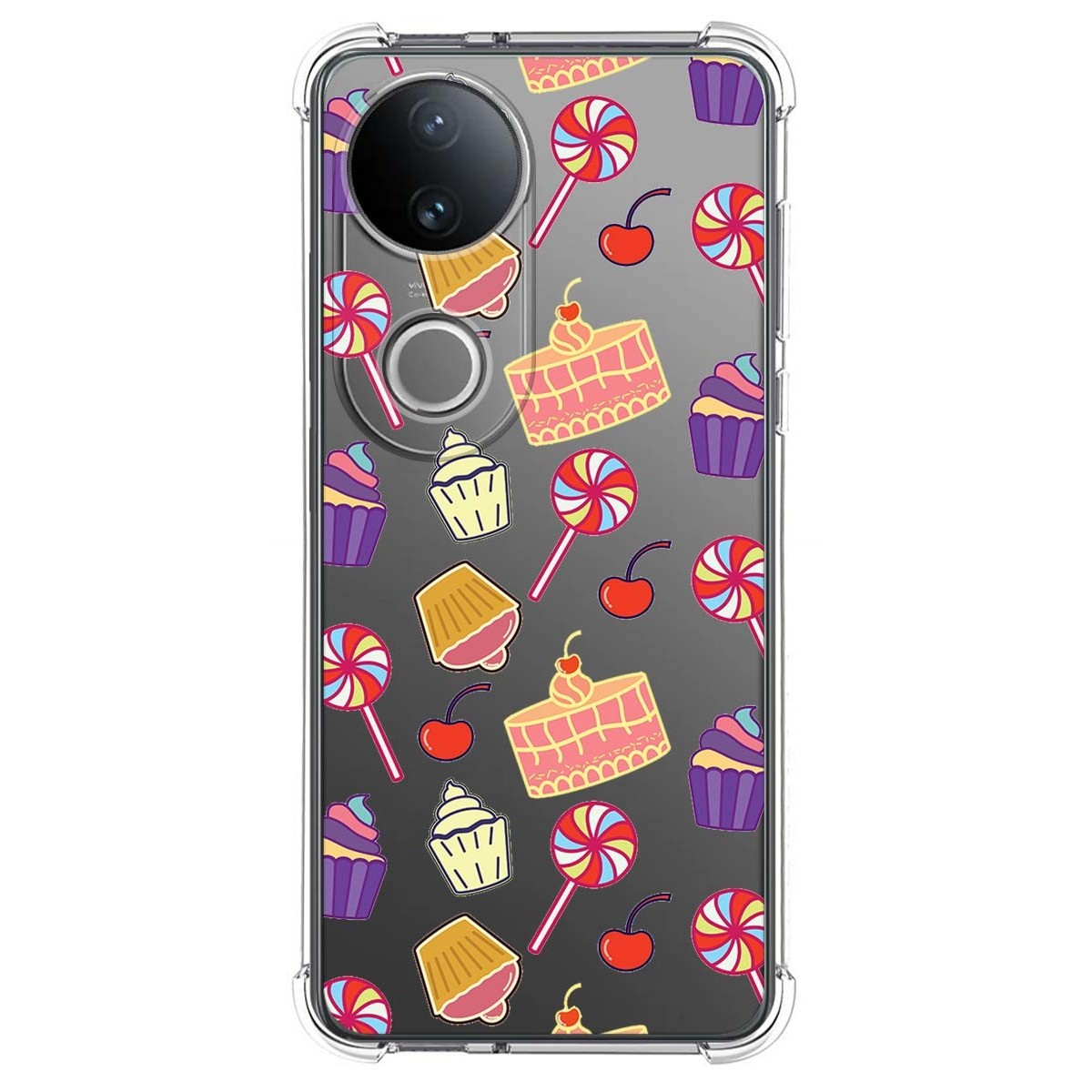 Funda Silicona Antigolpes para Vivo V50 5G diseño Dulces 01 Dibujos