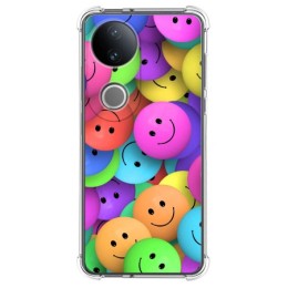 Funda Silicona Antigolpes para Vivo V50 5G diseño Smile Dibujos