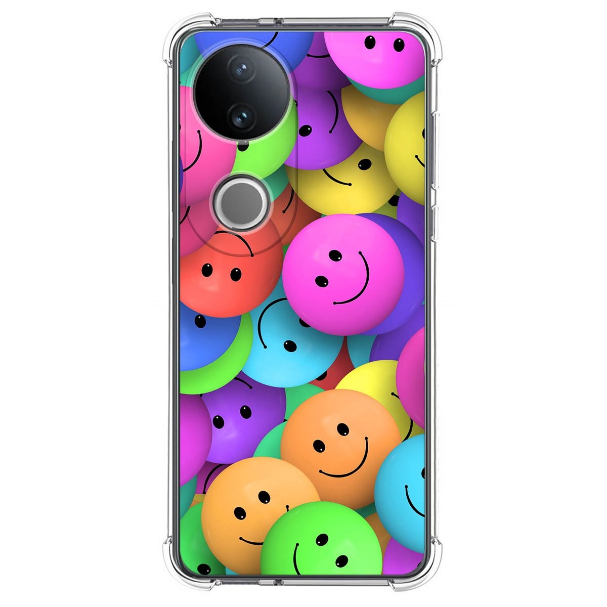 Funda Silicona Antigolpes para Vivo V50 5G diseño Smile Dibujos