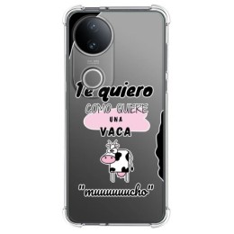 Funda Silicona Antigolpes para Vivo V50 5G diseño Vaca Dibujos