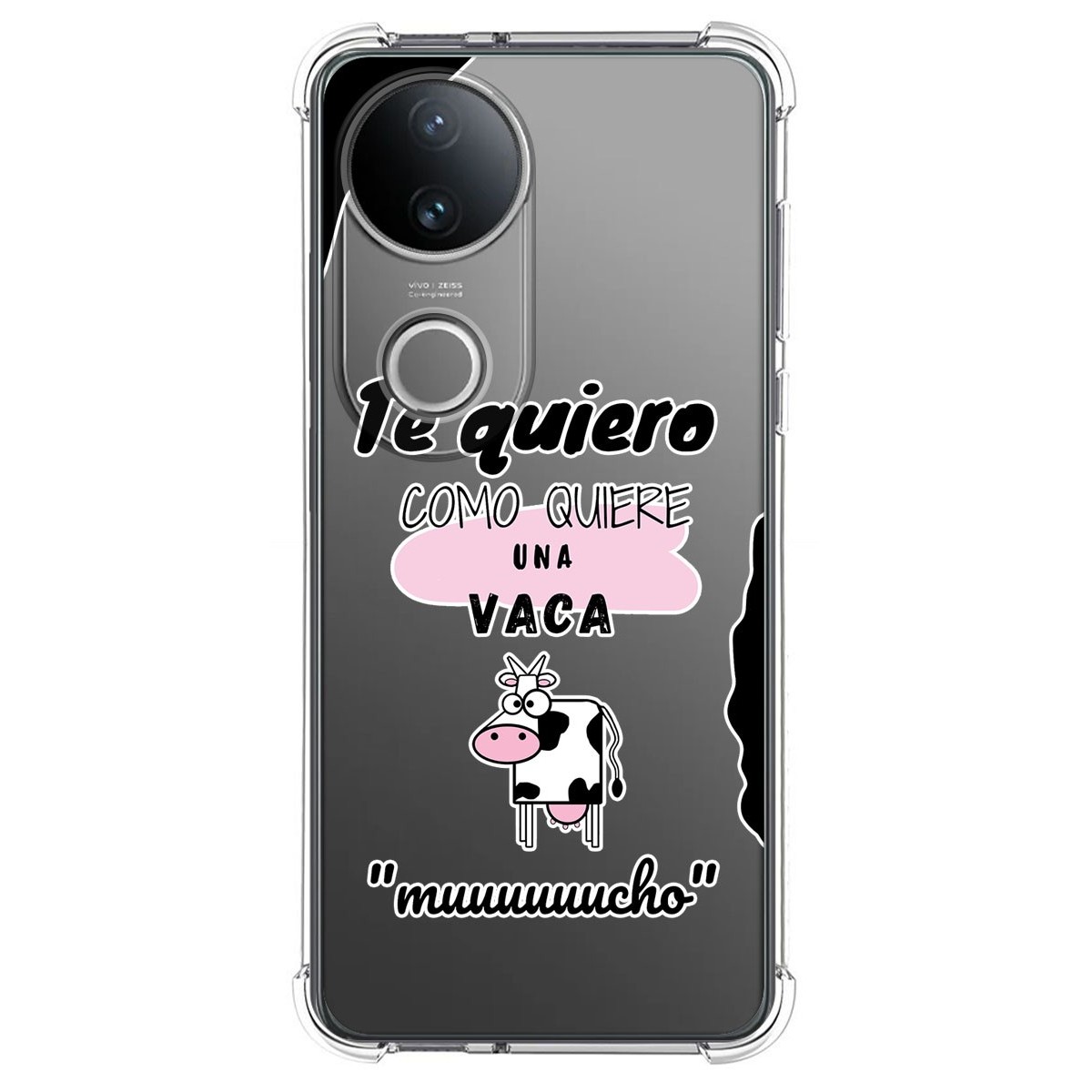 Funda Silicona Antigolpes para Vivo V50 5G diseño Vaca Dibujos
