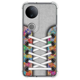 Funda Silicona Antigolpes para Vivo V50 5G diseño Zapatillas 04 Dibujos