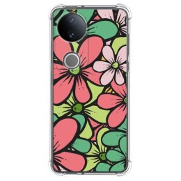 Funda Silicona Antigolpes para Vivo V50 5G diseño Flores 02 Dibujos