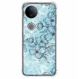 Funda Silicona Antigolpes para Vivo V50 5G diseño Flores 03 Dibujos