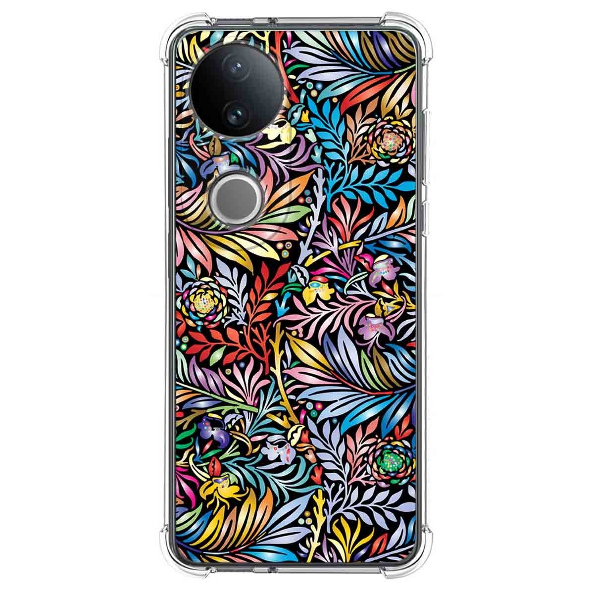 Funda Silicona Antigolpes para Vivo V50 5G diseño Flores 04 Dibujos