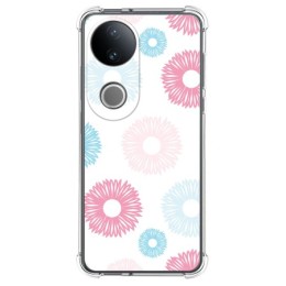 Funda Silicona Antigolpes para Vivo V50 5G diseño Flores 06 Dibujos