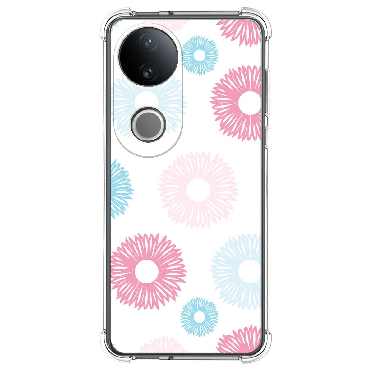 Funda Silicona Antigolpes para Vivo V50 5G diseño Flores 06 Dibujos