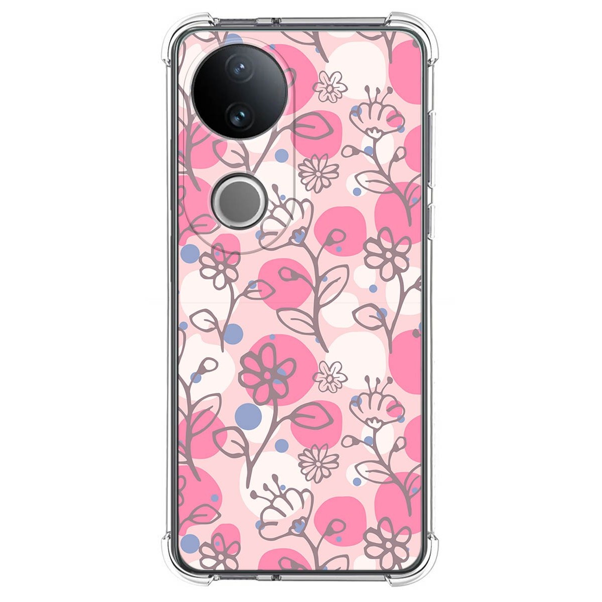 Funda Silicona Antigolpes para Vivo V50 5G diseño Flores 07 Dibujos