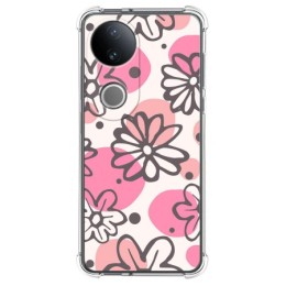 Funda Silicona Antigolpes para Vivo V50 5G diseño Flores 09 Dibujos