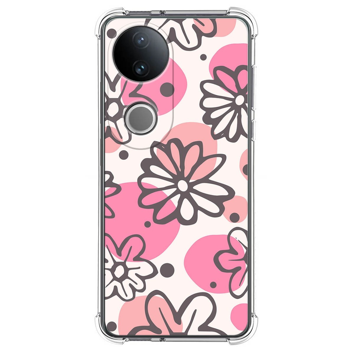 Funda Silicona Antigolpes para Vivo V50 5G diseño Flores 09 Dibujos