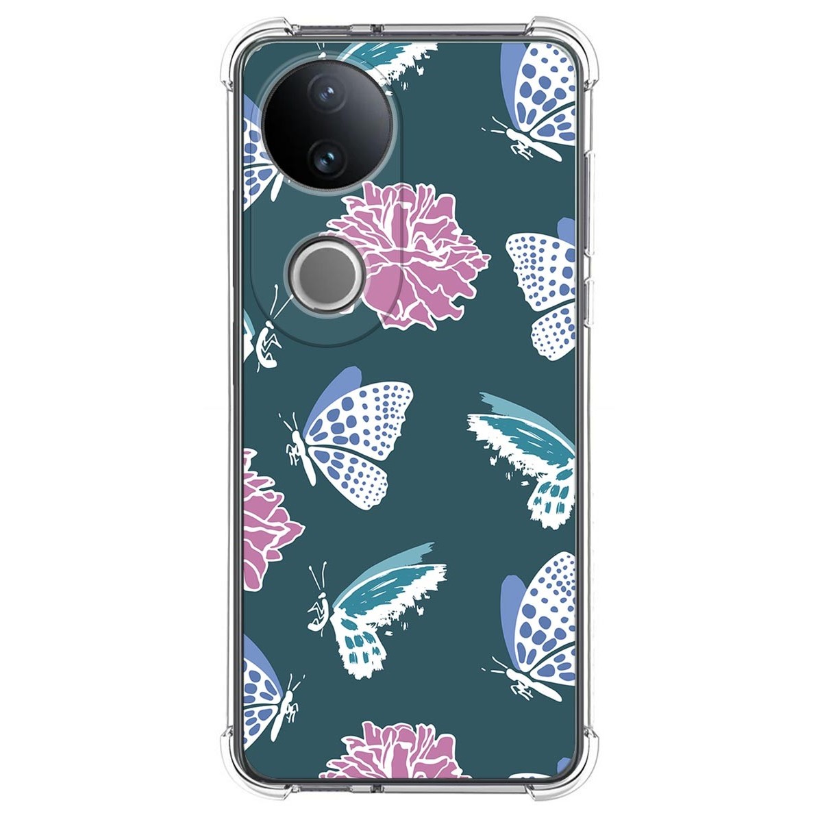 Funda Silicona Antigolpes para Vivo V50 5G diseño Flores 10 Dibujos