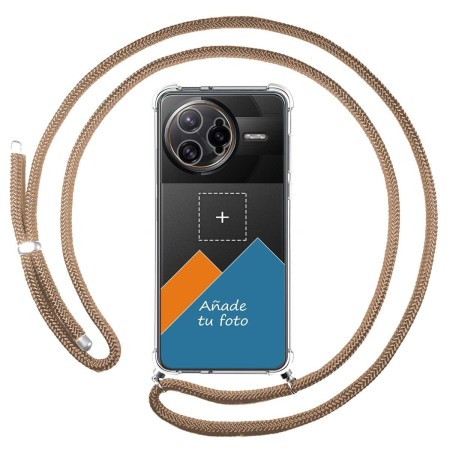 Personaliza tu Funda Colgante Transparente para Xiaomi Poco F7 Ultra 5G con Cordon Camel Dibujo Personalizada