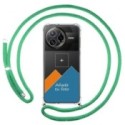 Personaliza tu Funda Colgante Transparente para Xiaomi Poco F7 Ultra 5G con Cordon Verde Agua Dibujo Personalizada