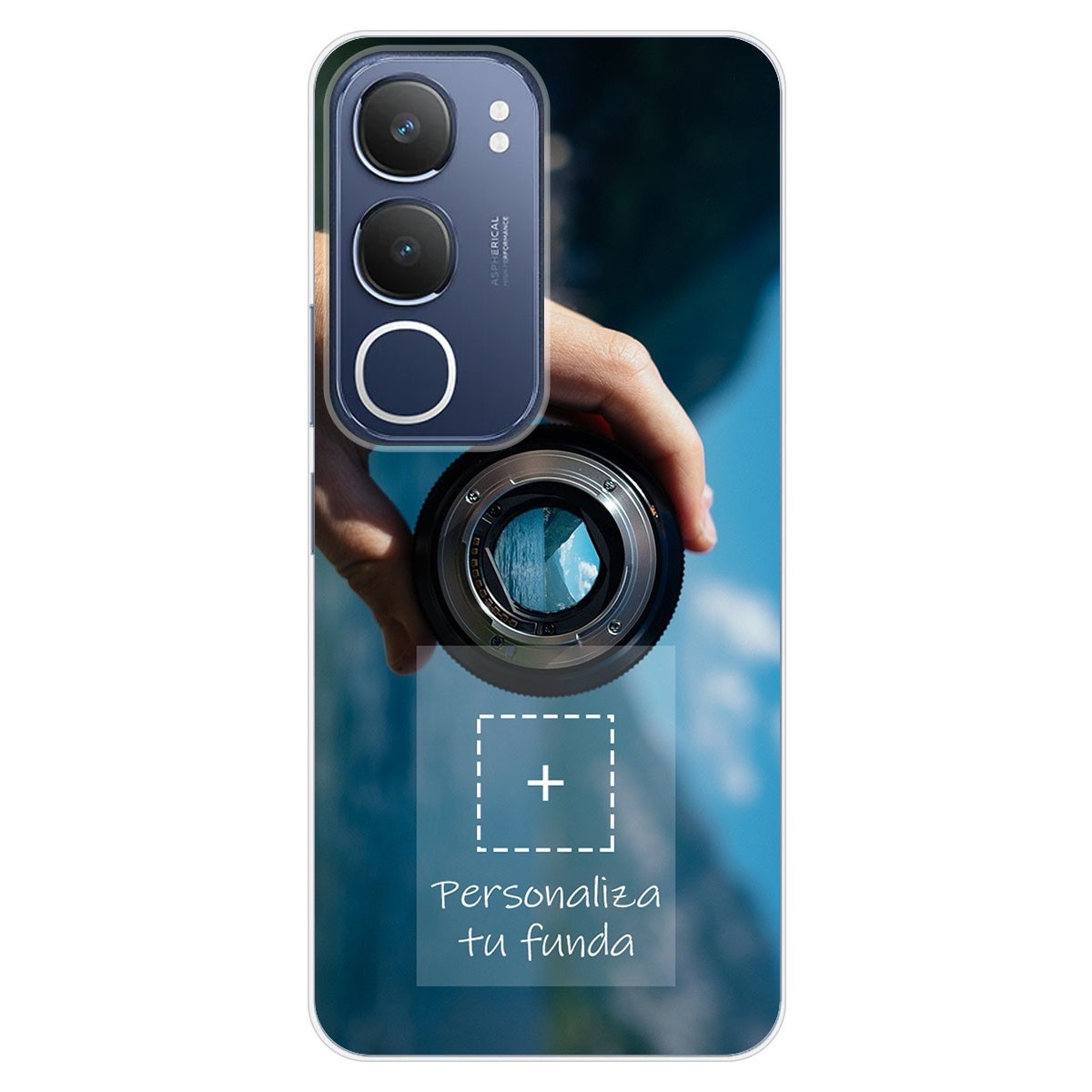 Personaliza tu Funda Silicona Gel Tpu Transparente con tu Fotografia para Vivo Y19s Dibujo Personalizada