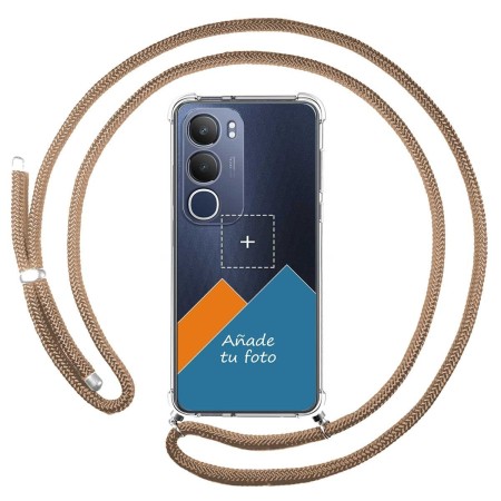 Personaliza tu Funda Colgante Transparente para Vivo Y19s con Cordon Camel Dibujo Personalizada
