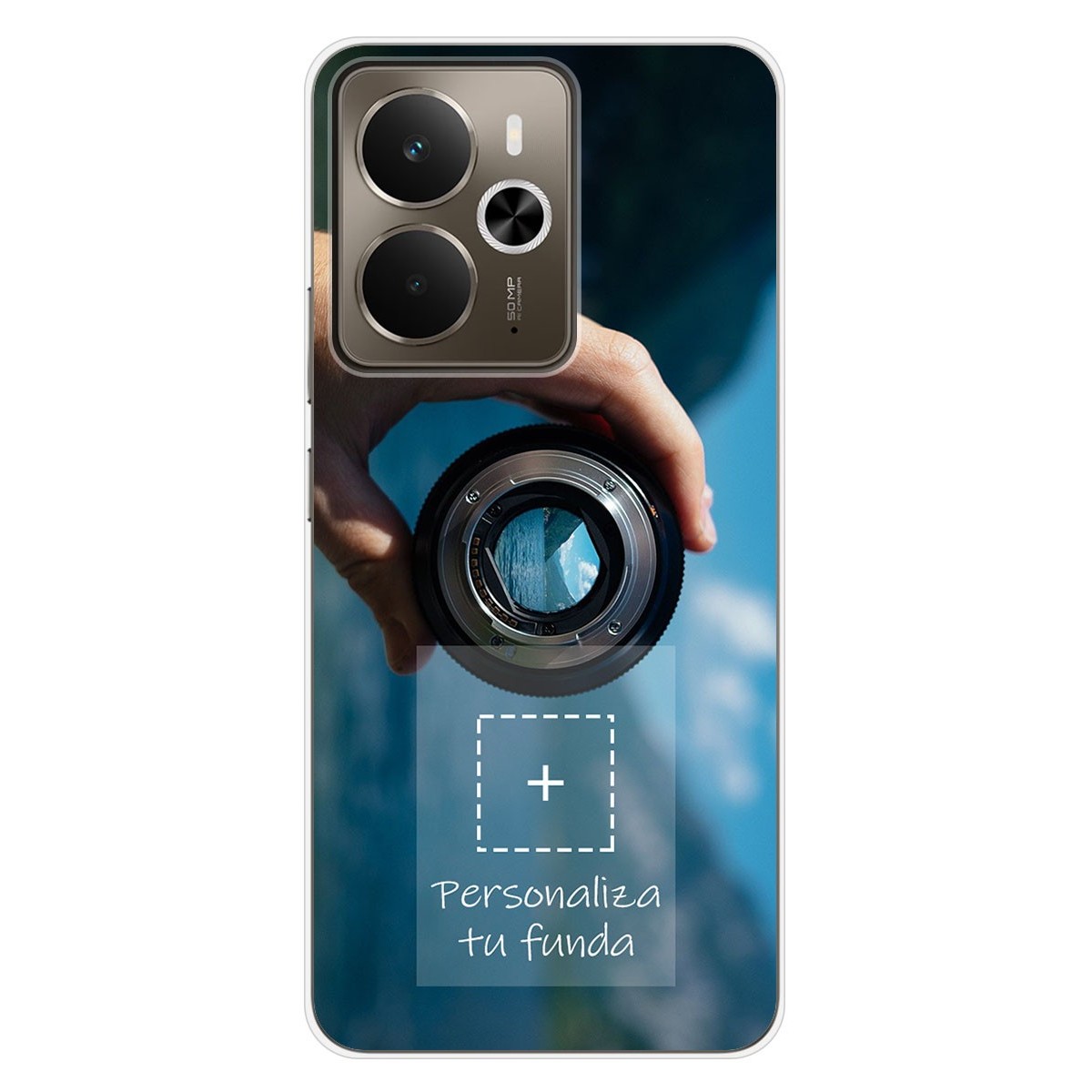 Personaliza tu Funda Silicona Gel Tpu Transparente con tu Fotografia para Realme 14 5G / 14T 5G Dibujo Personalizada