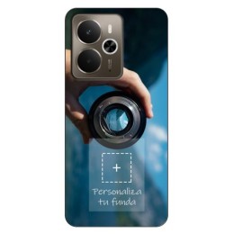 Personaliza tu Funda Silicona Gel Tpu Negra con tu Fotografia para Realme 14 5G / 14T 5G Dibujo Personalizada
