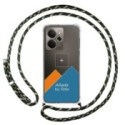 Personaliza tu Funda Colgante Transparente para Realme 14 5G / 14T 5G con Cordon Verde / Dorado Dibujo Personalizada