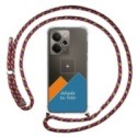 Personaliza tu Funda Colgante Transparente para Realme 14 5G / 14T 5G con Cordon Rosa / Dorado Dibujo Personalizada