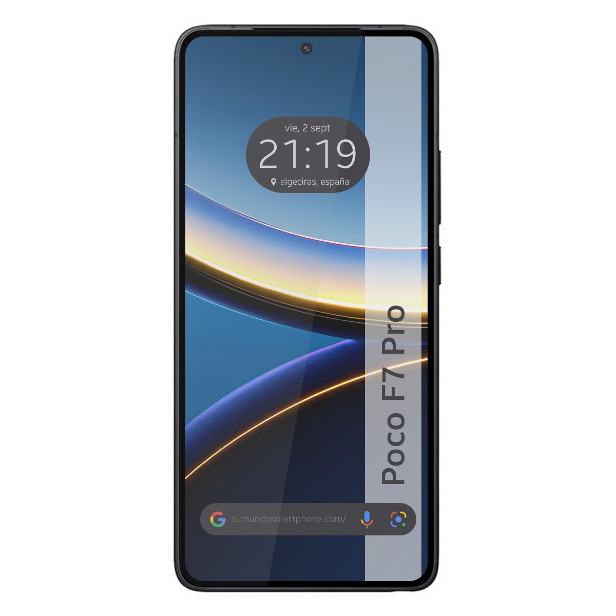 Protector Cristal Templado Completo 5D Full Glue Negro para Xiaomi Poco F7 Pro 5G Vidrio