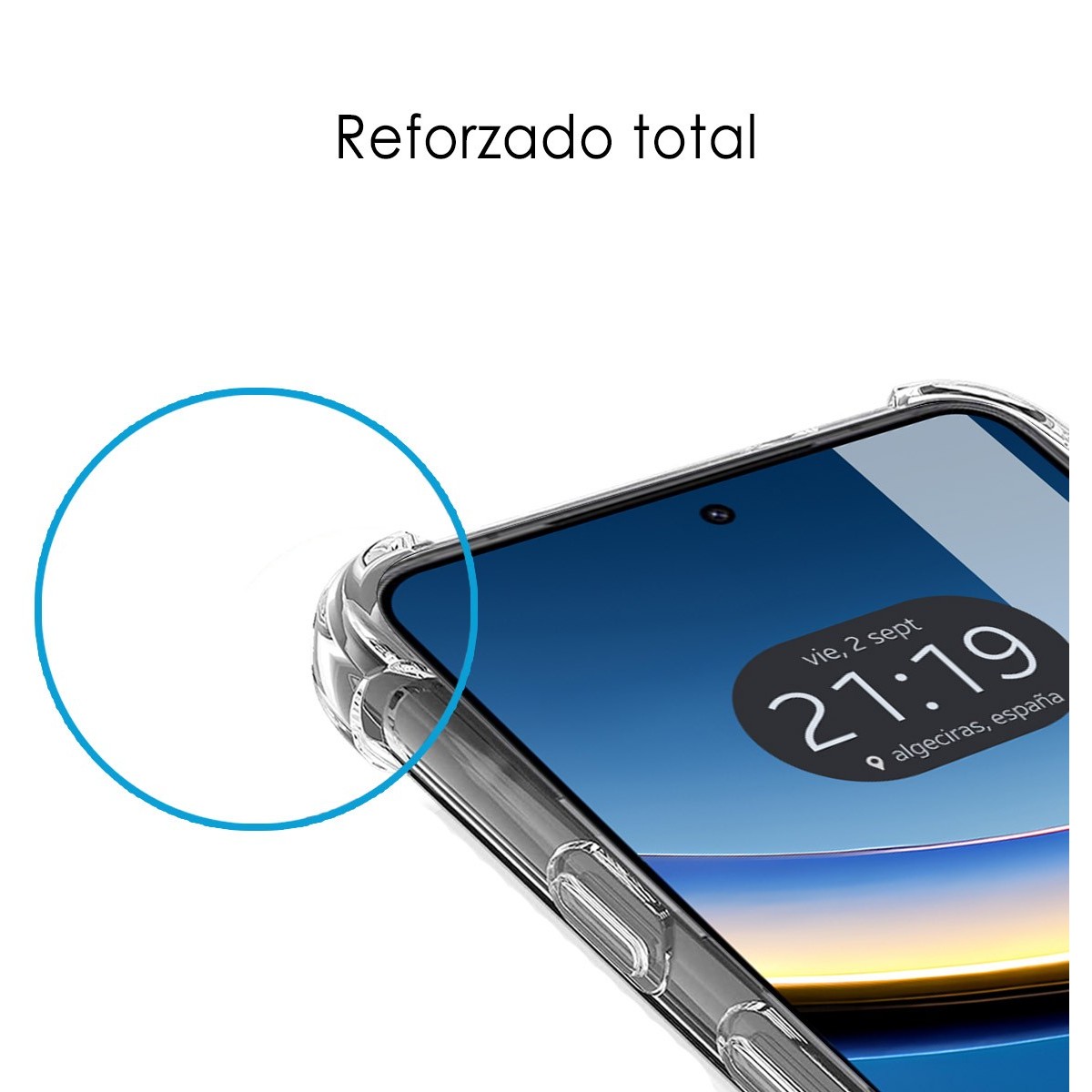 Funda Silicona Antigolpes Transparente para Xiaomi Poco F7 Pro 5G