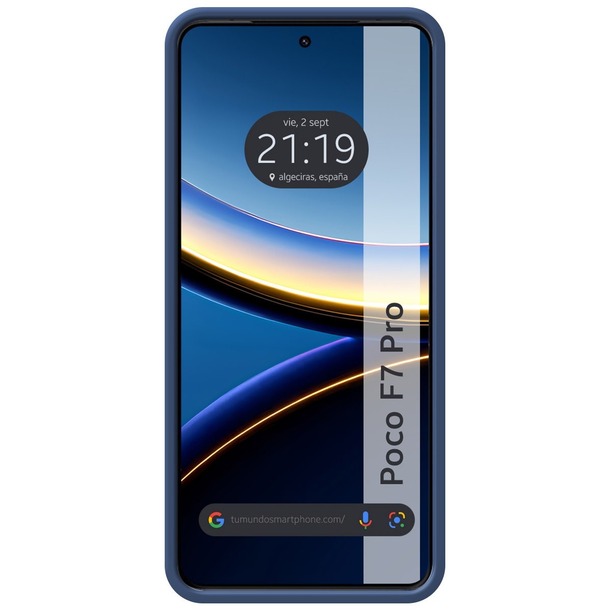 Funda Silicona Líquida Ultra Suave para Xiaomi Poco F7 Pro 5G color Azul