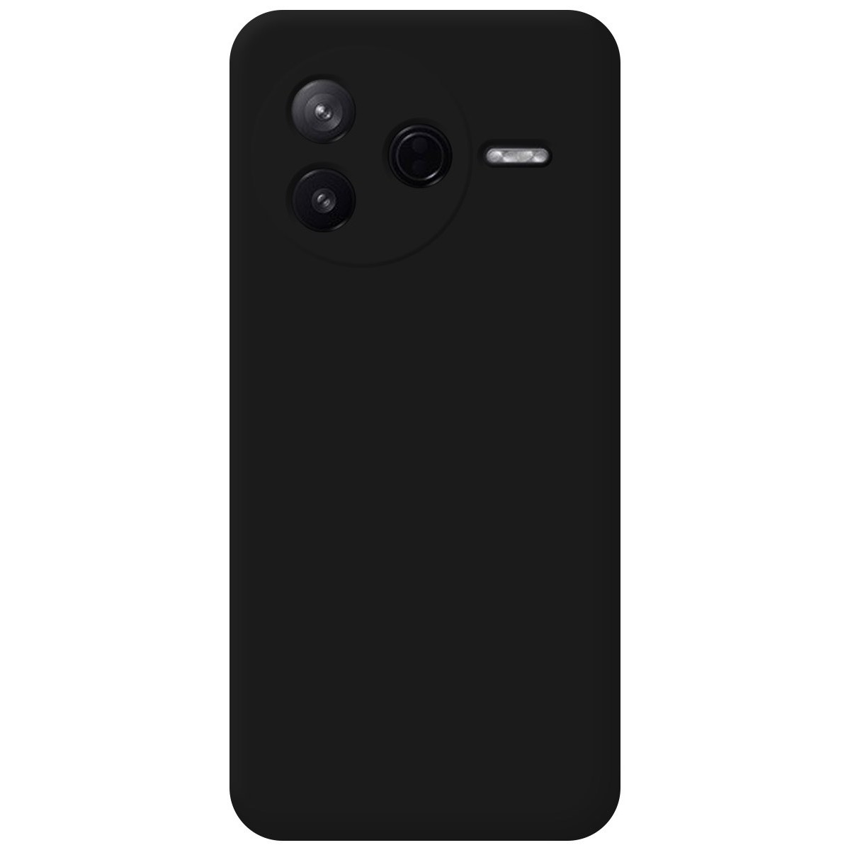 Funda Silicona Líquida Ultra Suave para Xiaomi Poco F7 Pro 5G color Negra
