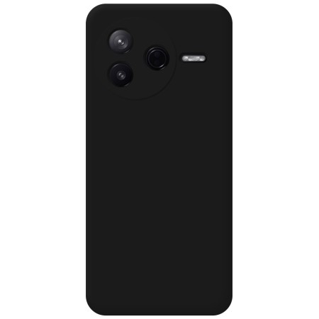 Funda Silicona Líquida Ultra Suave para Xiaomi Poco F7 Pro 5G color Negra