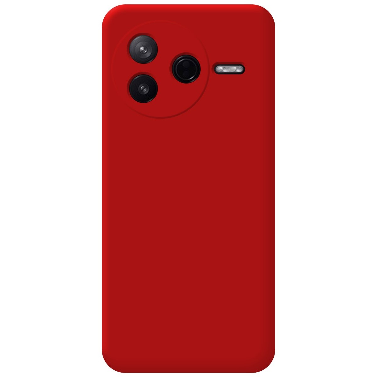 Funda Silicona Líquida Ultra Suave para Xiaomi Poco F7 Pro 5G color Roja