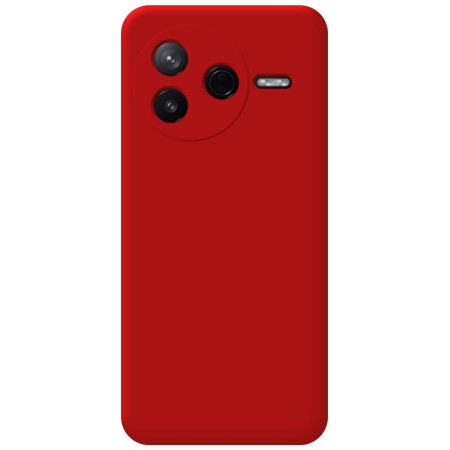 Funda Silicona Líquida Ultra Suave para Xiaomi Poco F7 Pro 5G color Roja