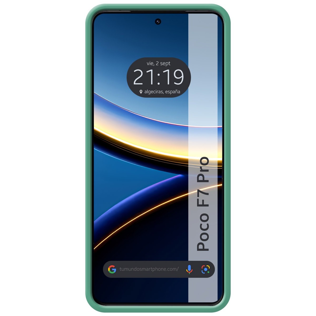 Funda Silicona Líquida Ultra Suave para Xiaomi Poco F7 Pro 5G color Verde