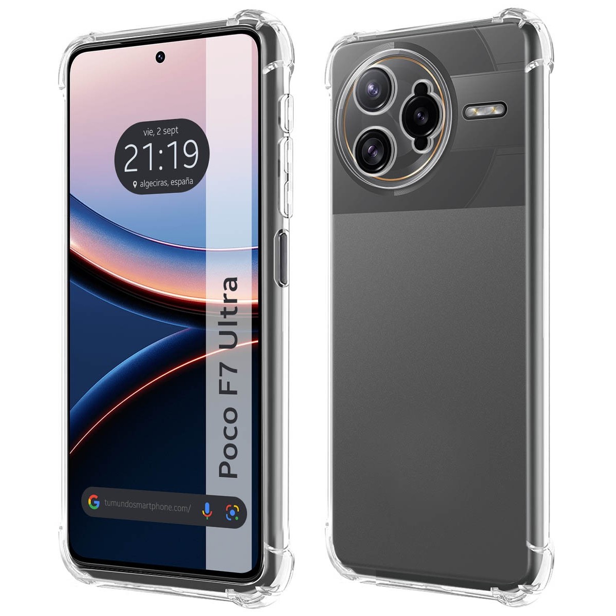 Funda Silicona Antigolpes Transparente para Xiaomi Poco F7 Ultra 5G