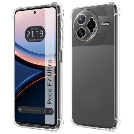 Funda Silicona Antigolpes Transparente para Xiaomi Poco F7 Ultra 5G
