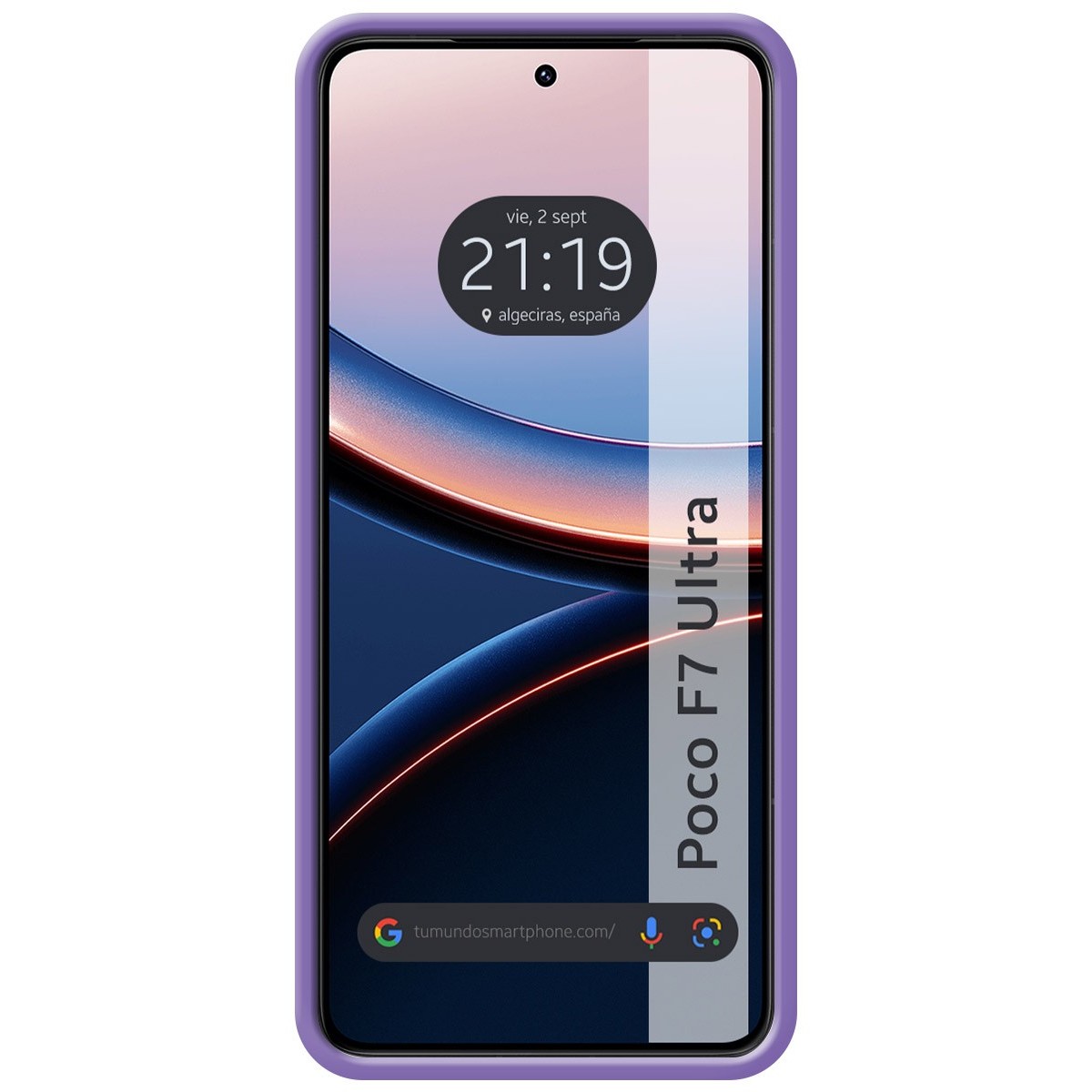 Funda Silicona Líquida Ultra Suave para Xiaomi Poco F7 Ultra 5G color Morada