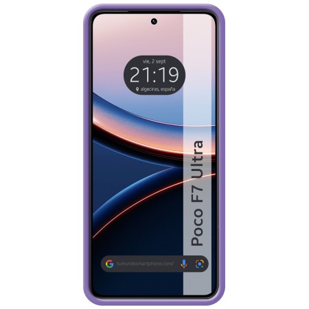 Funda Silicona Líquida Ultra Suave para Xiaomi Poco F7 Ultra 5G color Morada