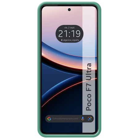 Funda Silicona Líquida Ultra Suave para Xiaomi Poco F7 Ultra 5G color Verde