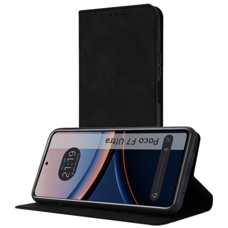 Funda Libro de Polipiel con tarjetero para Xiaomi Poco F7 Ultra 5G color Negra
