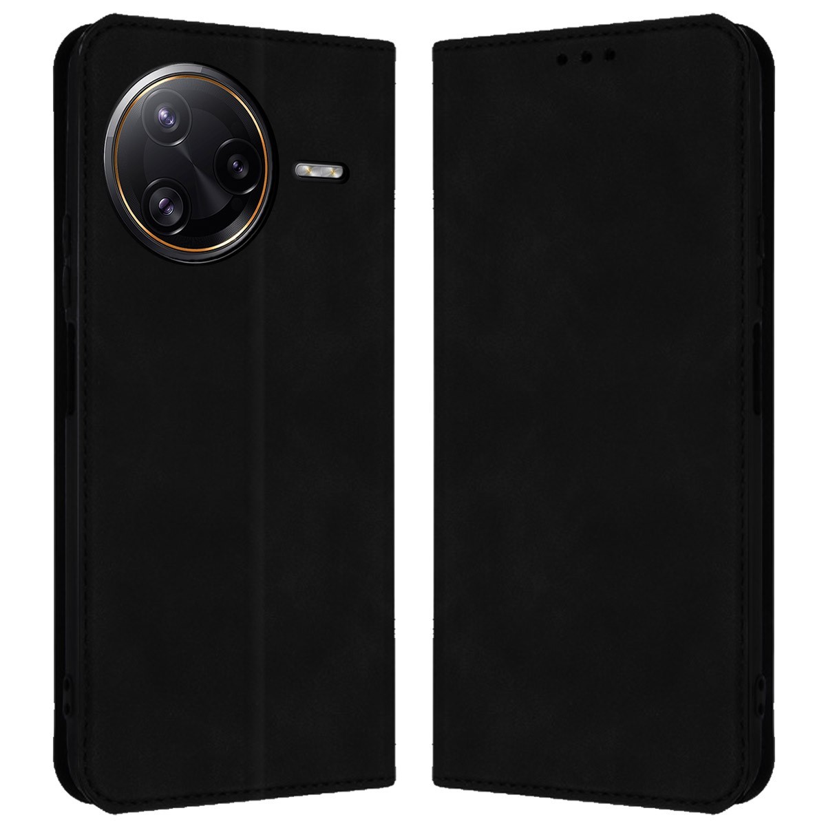 Funda Libro de Polipiel con tarjetero para Xiaomi Poco F7 Ultra 5G color Negra